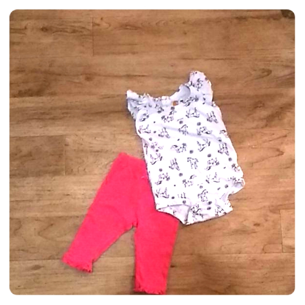 6month Carhartt top and 6 months Carter's pants